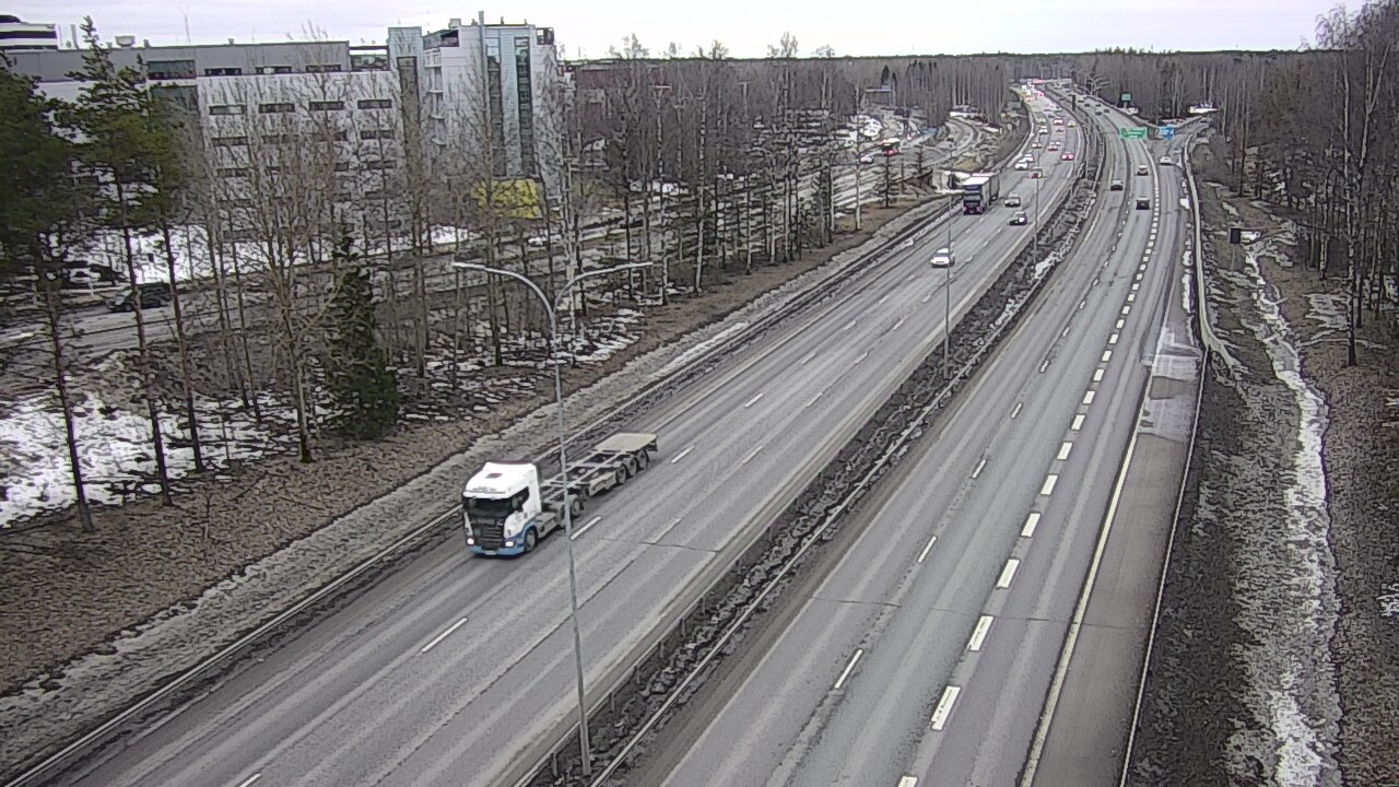 Weather Camera Image Väg 4 Uleåborg, Kontinkangas, Oulu, Pohjois-Pohjanmaa