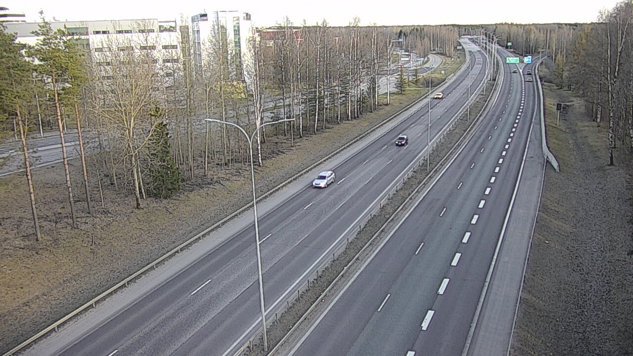 Weather Camera Image Väg 4 Uleåborg, Kontinkangas, Oulu, Pohjois-Pohjanmaa