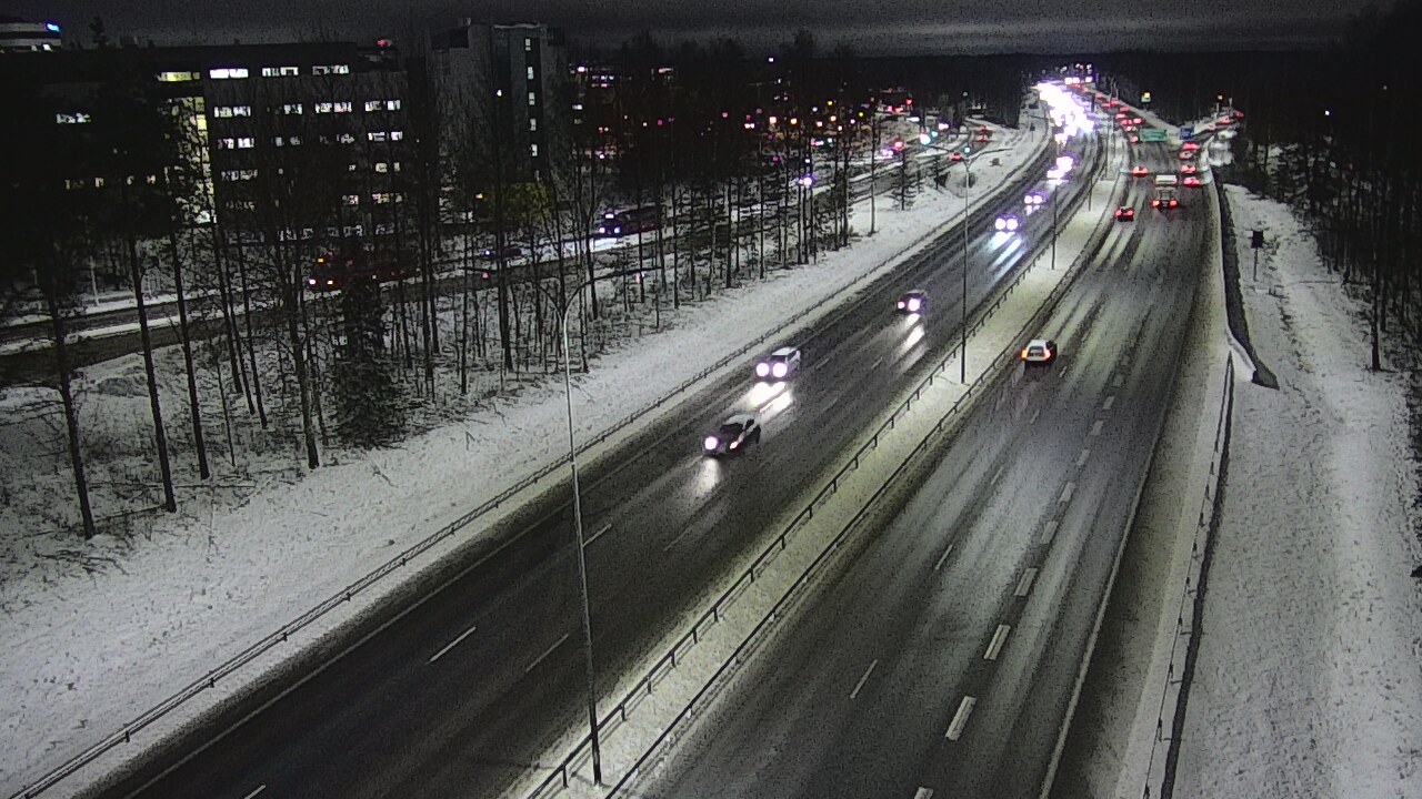 Weather Camera Image Road 4 Oulu, Kontinkangas, Oulu, Pohjois-Pohjanmaa