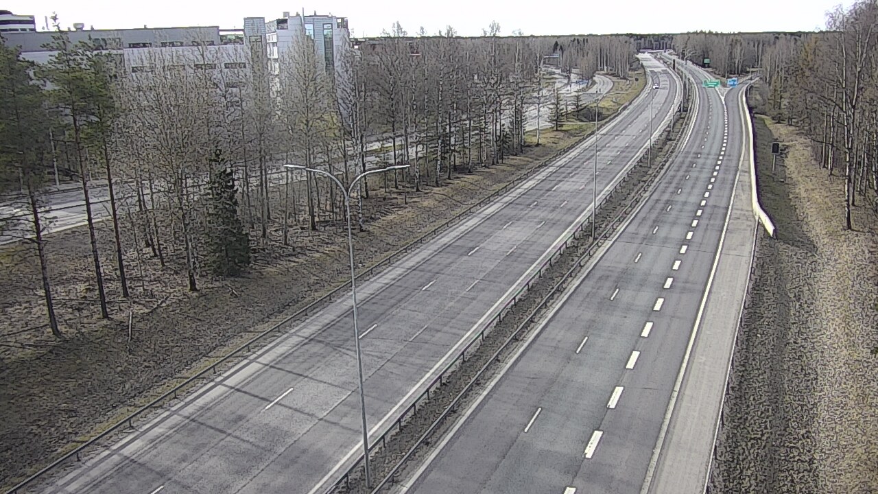 Weather Camera Image Väg 4 Uleåborg, Kontinkangas, Oulu, Pohjois-Pohjanmaa
