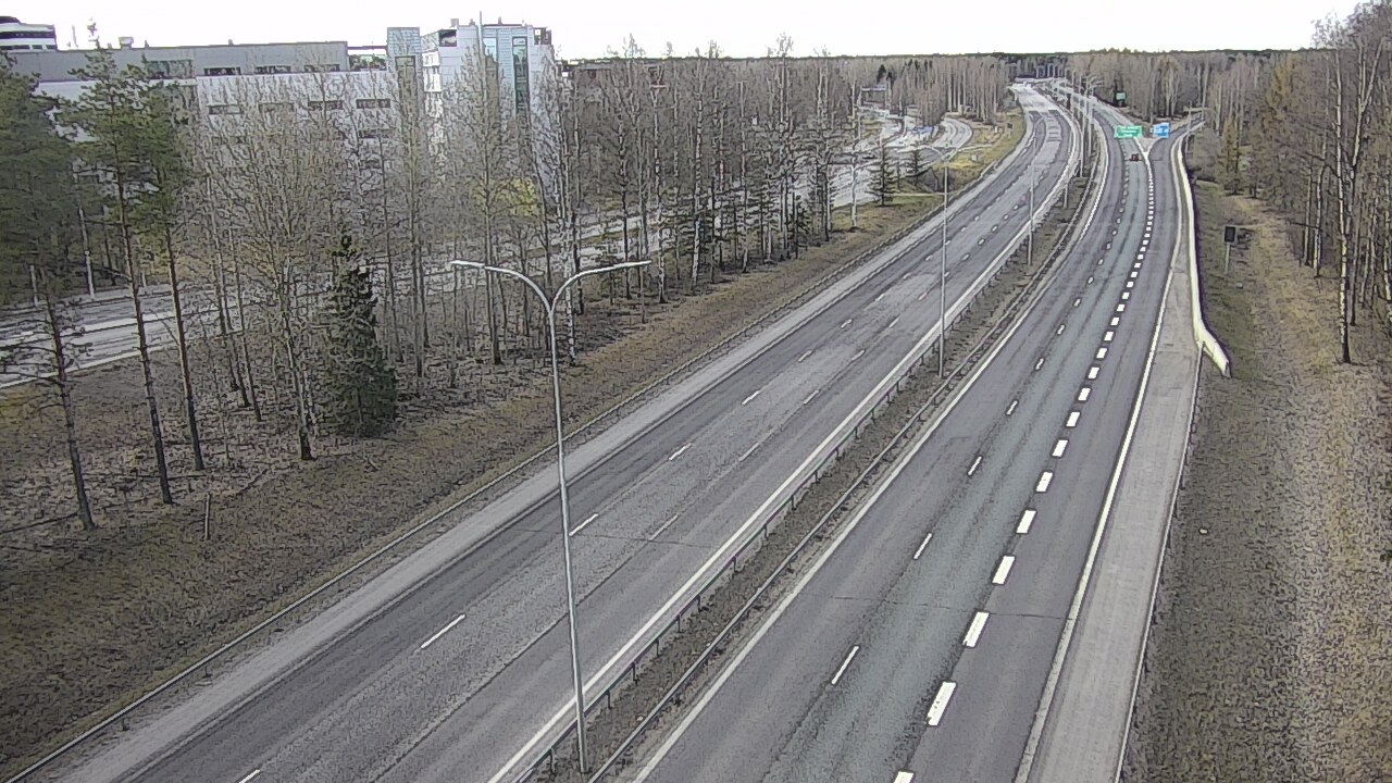 Weather Camera Image Väg 4 Uleåborg, Kontinkangas, Oulu, Pohjois-Pohjanmaa