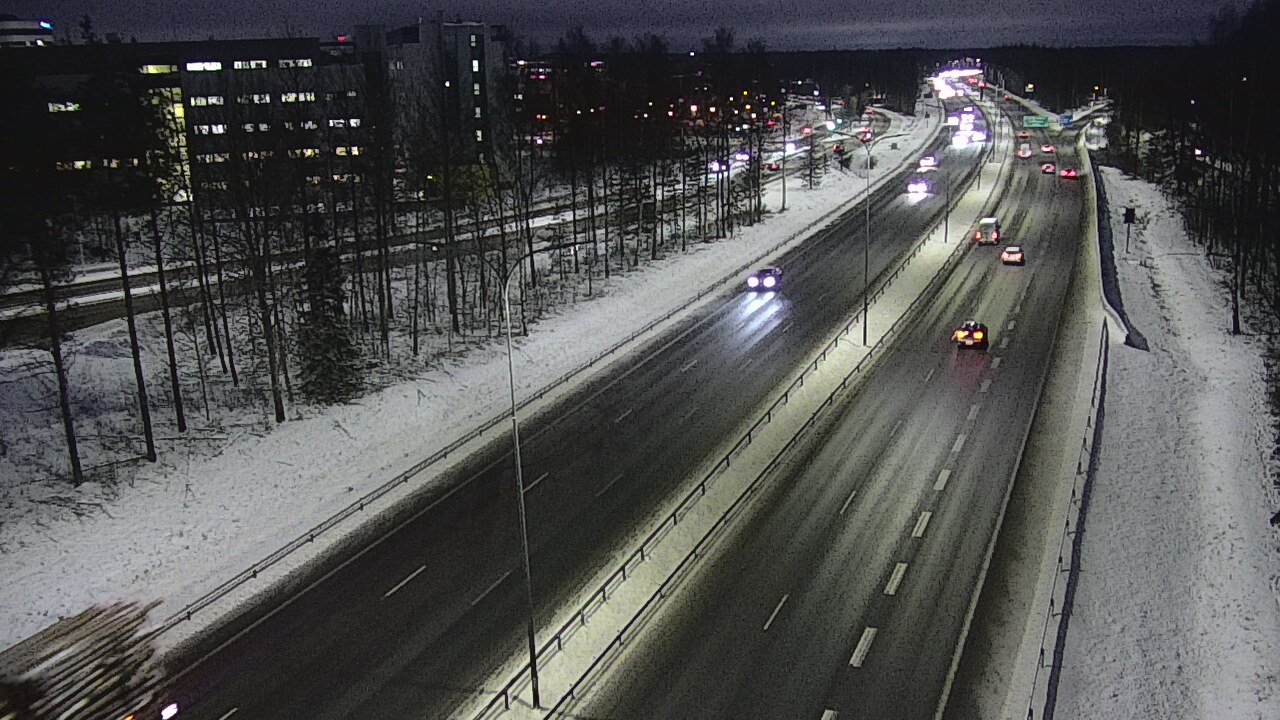 Weather Camera Image Road 4 Oulu, Kontinkangas, Oulu, Pohjois-Pohjanmaa