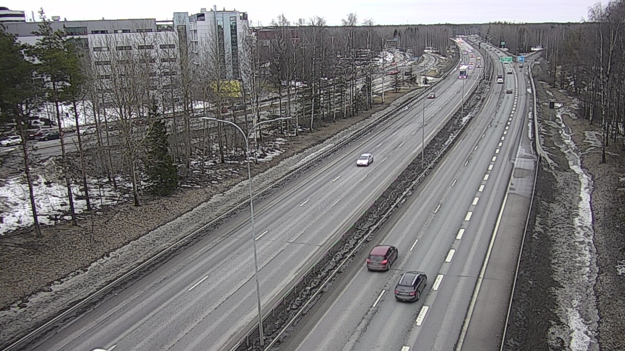 Weather Camera Image Väg 4 Uleåborg, Kontinkangas, Oulu, Pohjois-Pohjanmaa