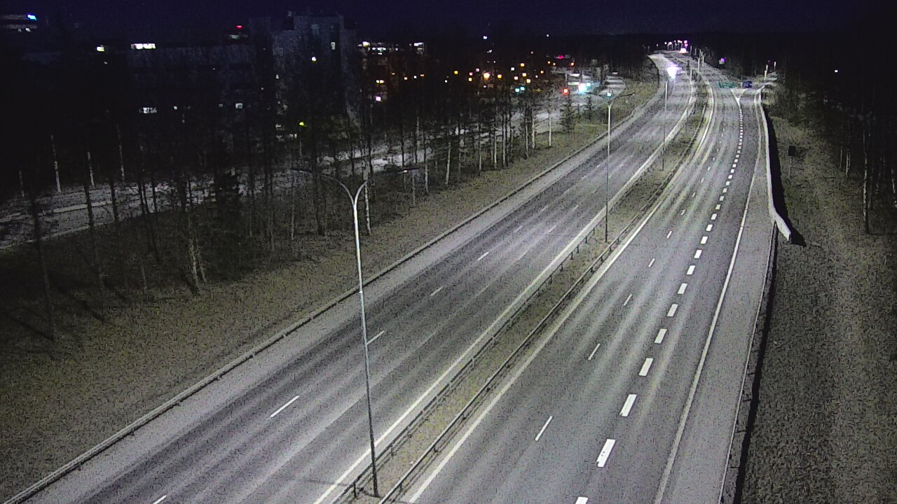 Weather Camera Image Väg 4 Uleåborg, Kontinkangas, Oulu, Pohjois-Pohjanmaa