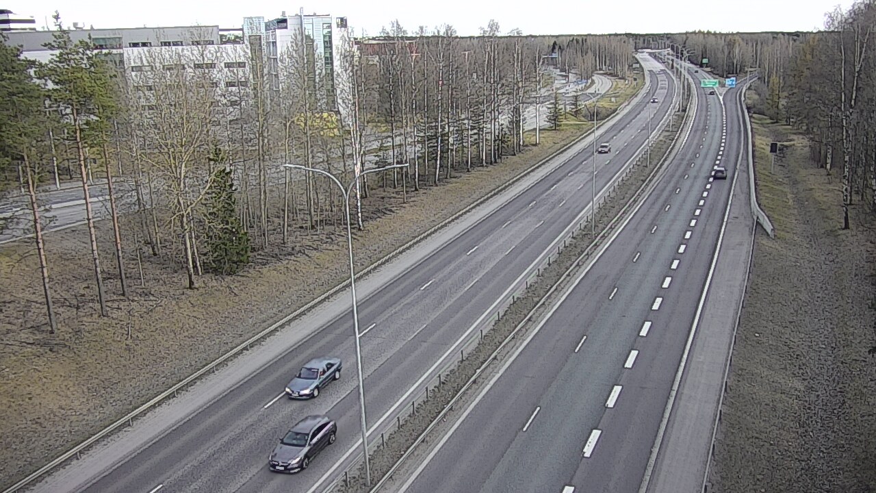 Weather Camera Image Väg 4 Uleåborg, Kontinkangas, Oulu, Pohjois-Pohjanmaa