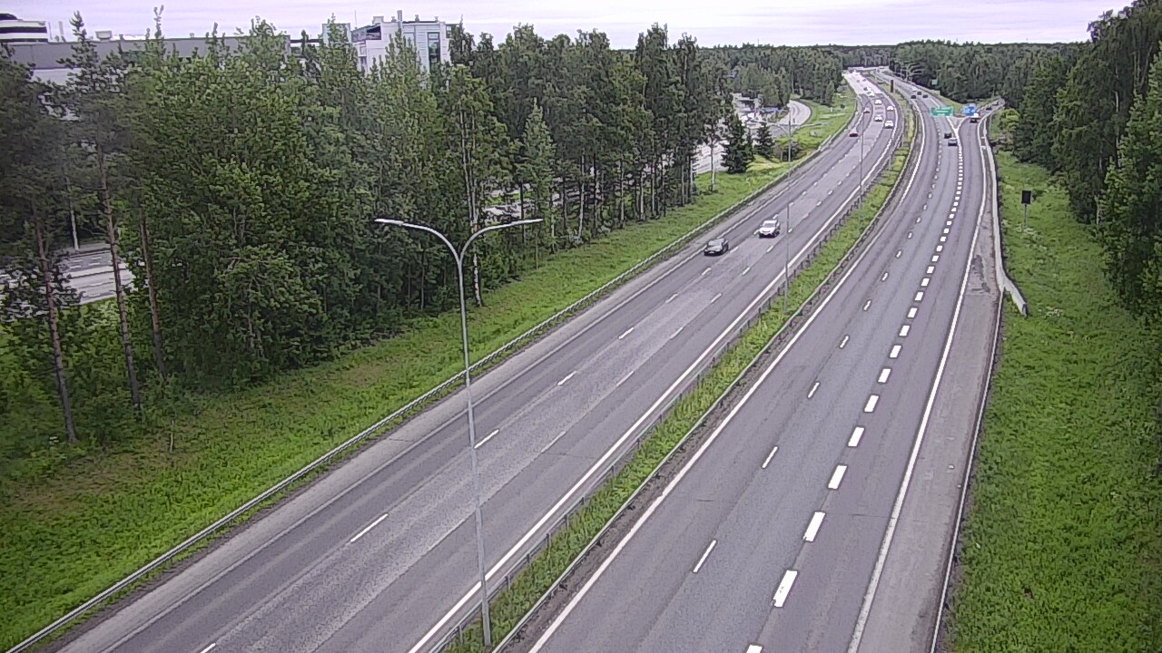 Weather Camera Image Väg 4 Uleåborg, Kontinkangas, Oulu, Pohjois-Pohjanmaa