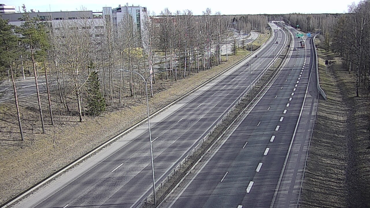 Weather Camera Image Väg 4 Uleåborg, Kontinkangas, Oulu, Pohjois-Pohjanmaa
