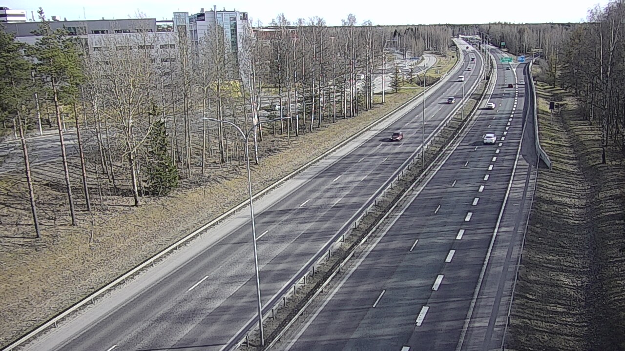 Weather Camera Image Väg 4 Uleåborg, Kontinkangas, Oulu, Pohjois-Pohjanmaa