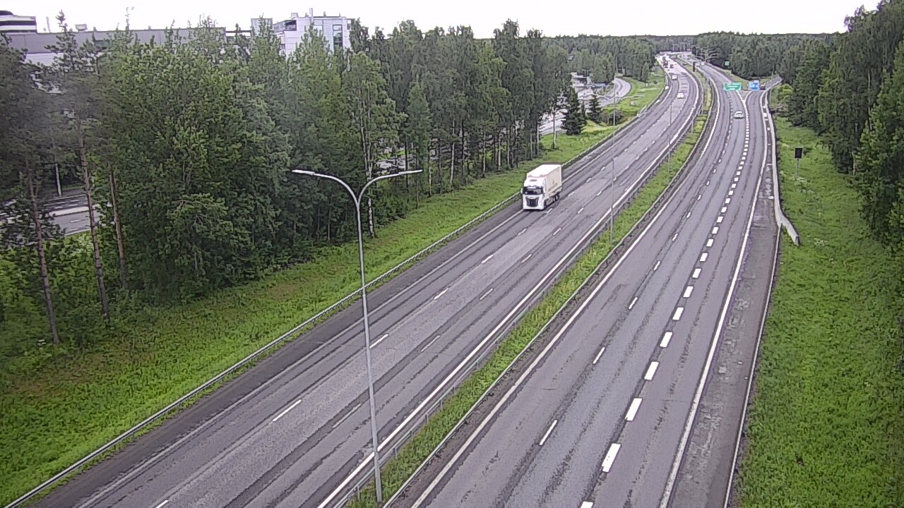Weather Camera Image Väg 4 Uleåborg, Kontinkangas, Oulu, Pohjois-Pohjanmaa