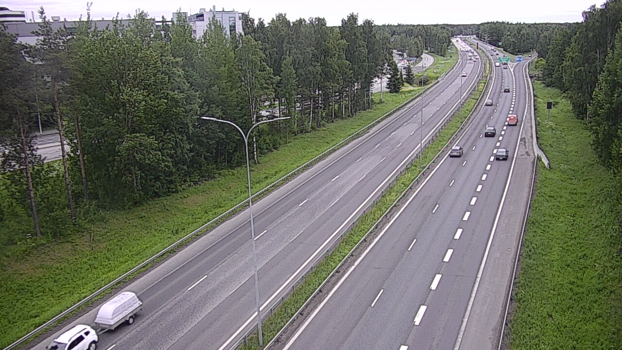Weather Camera Image Road 4 Oulu, Kontinkangas, Oulu, Pohjois-Pohjanmaa