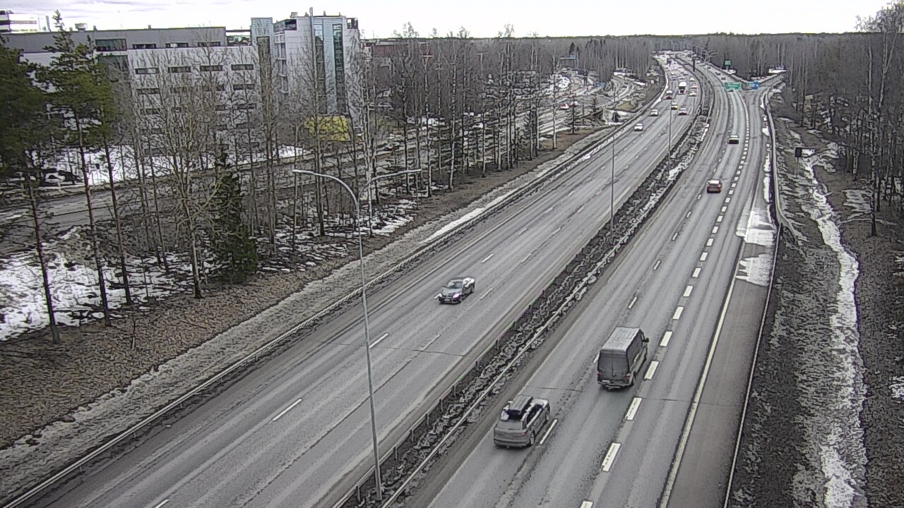 Weather Camera Image Väg 4 Uleåborg, Kontinkangas, Oulu, Pohjois-Pohjanmaa