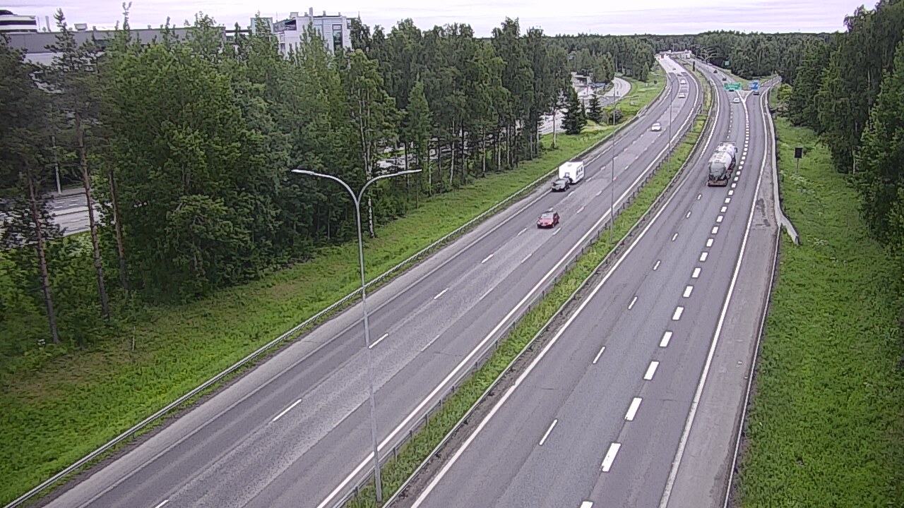 Weather Camera Image Road 4 Oulu, Kontinkangas, Oulu, Pohjois-Pohjanmaa