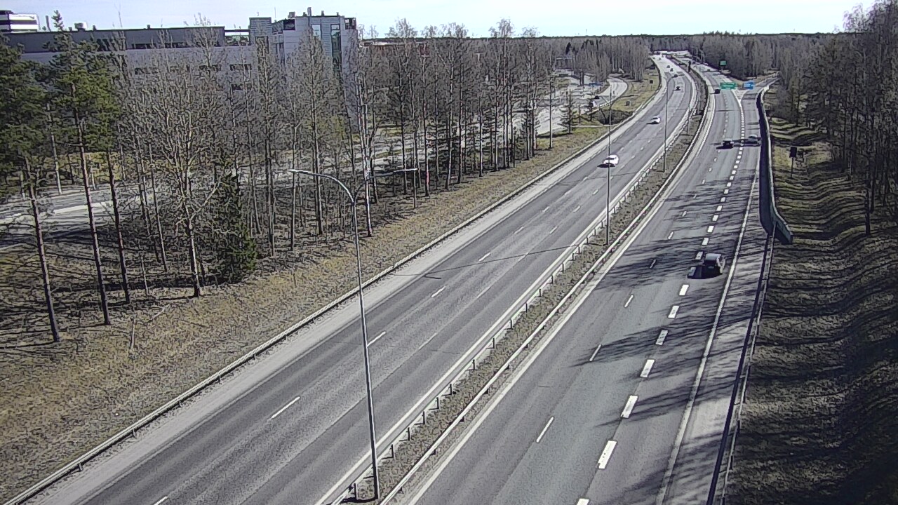 Weather Camera Image Väg 4 Uleåborg, Kontinkangas, Oulu, Pohjois-Pohjanmaa
