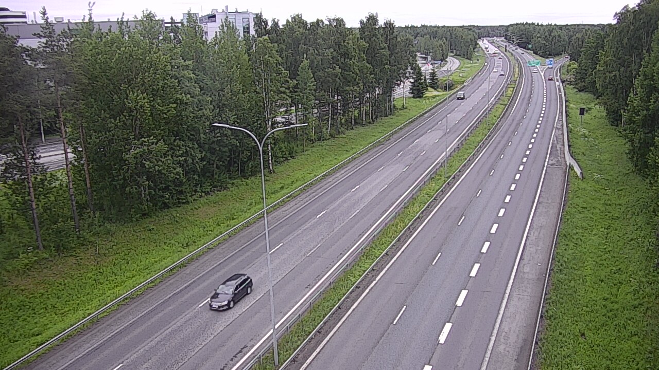 Weather Camera Image Väg 4 Uleåborg, Kontinkangas, Oulu, Pohjois-Pohjanmaa