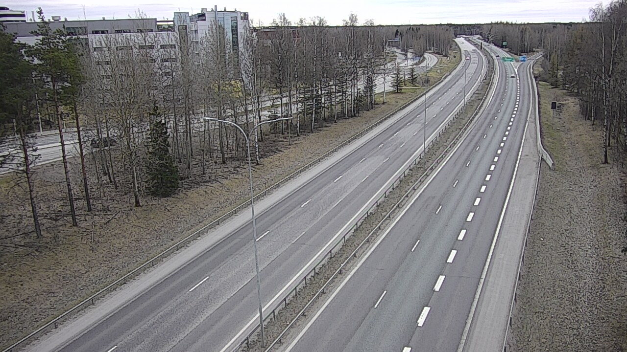 Weather Camera Image Road 4 Oulu, Kontinkangas, Oulu, Pohjois-Pohjanmaa