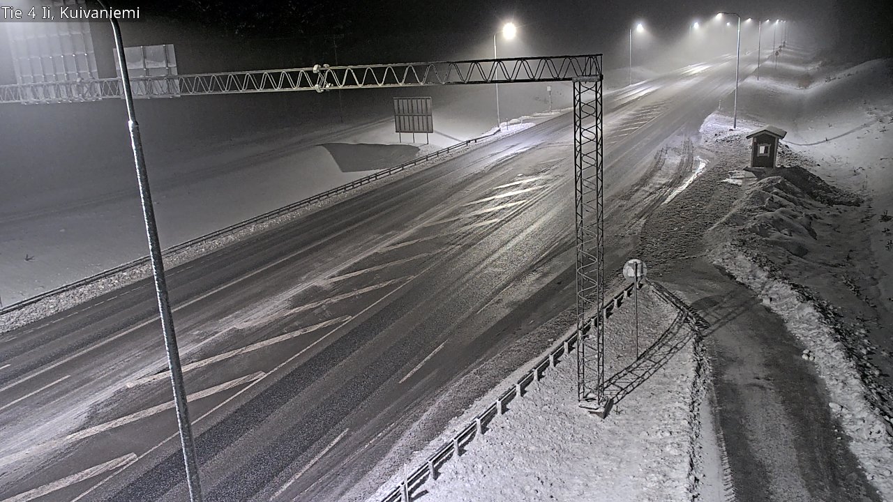 Weather Camera Image Väg 4 Ii, Kuivaniemi, Ii, Pohjois-Pohjanmaa