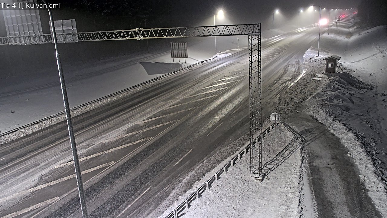 Weather Camera Image Väg 4 Ii, Kuivaniemi, Ii, Pohjois-Pohjanmaa
