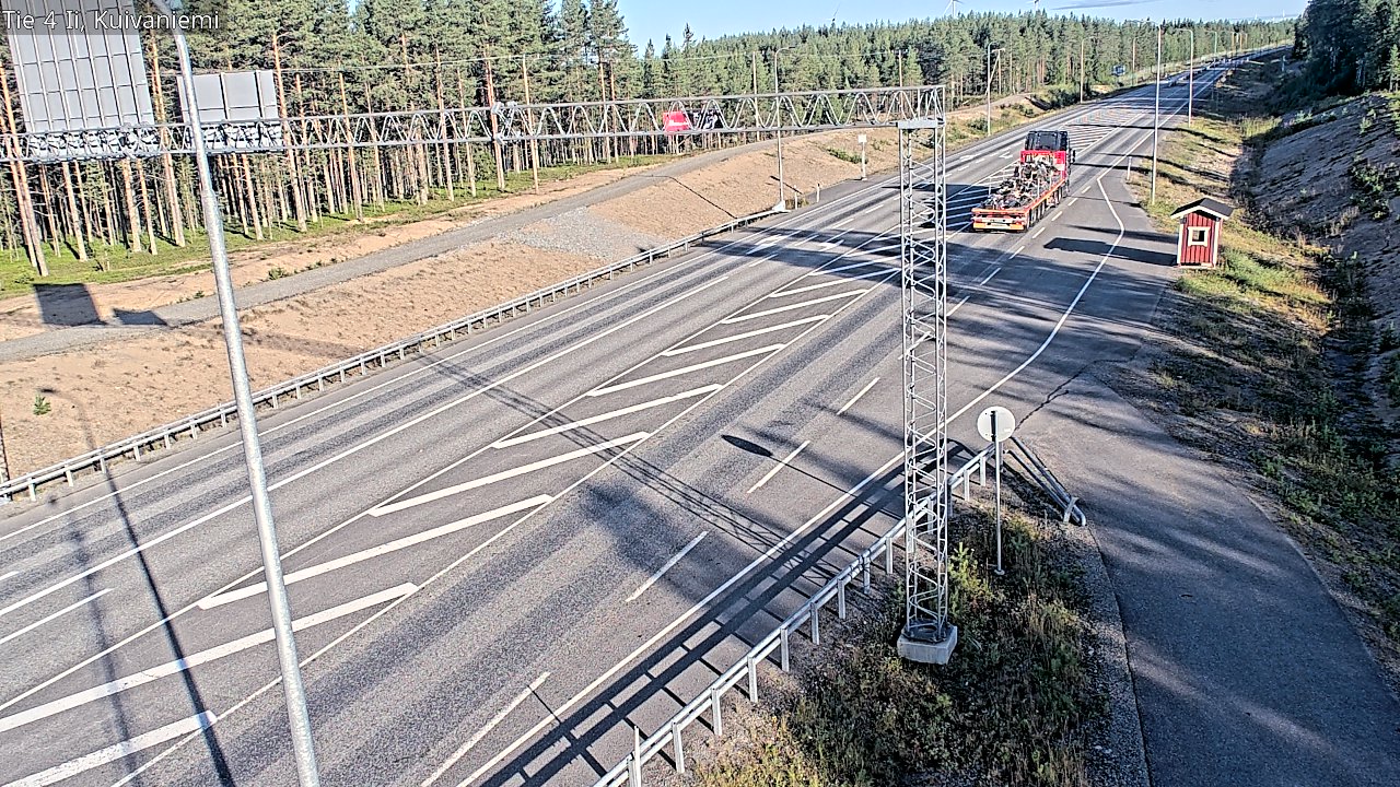 Weather Camera Image Väg 4 Ii, Kuivaniemi, Ii, Pohjois-Pohjanmaa