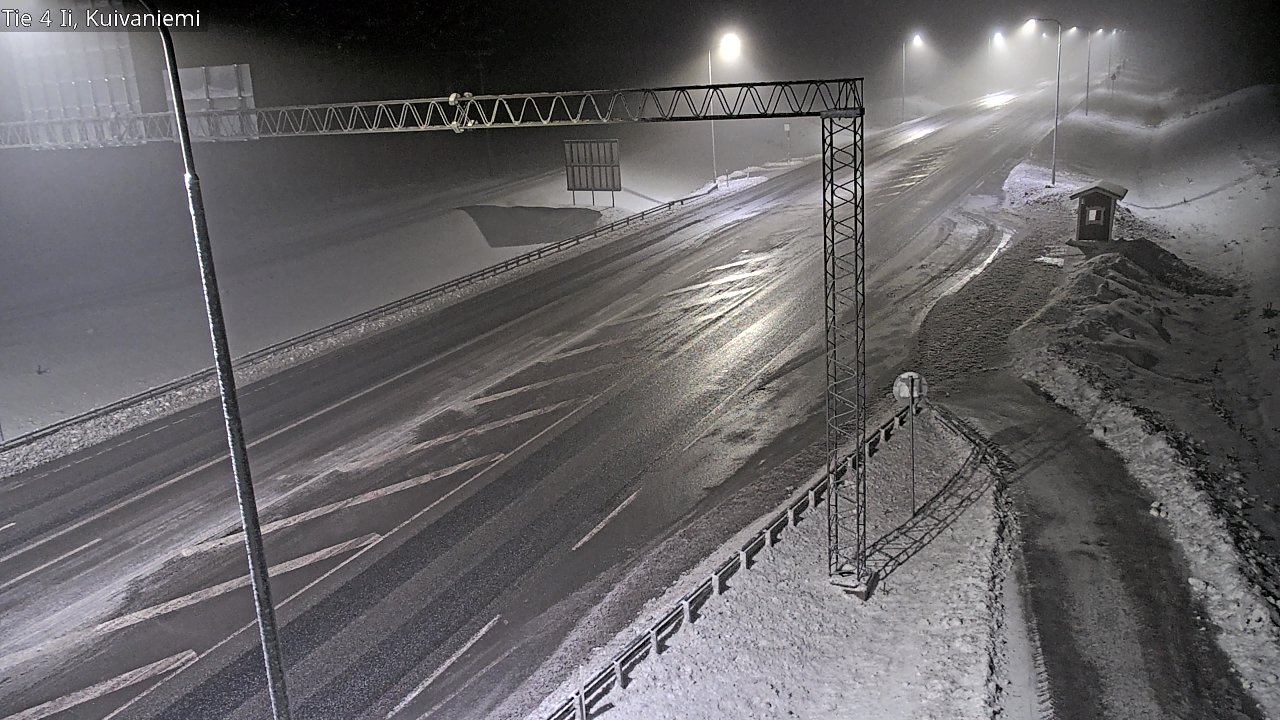 Weather Camera Image Väg 4 Ii, Kuivaniemi, Ii, Pohjois-Pohjanmaa