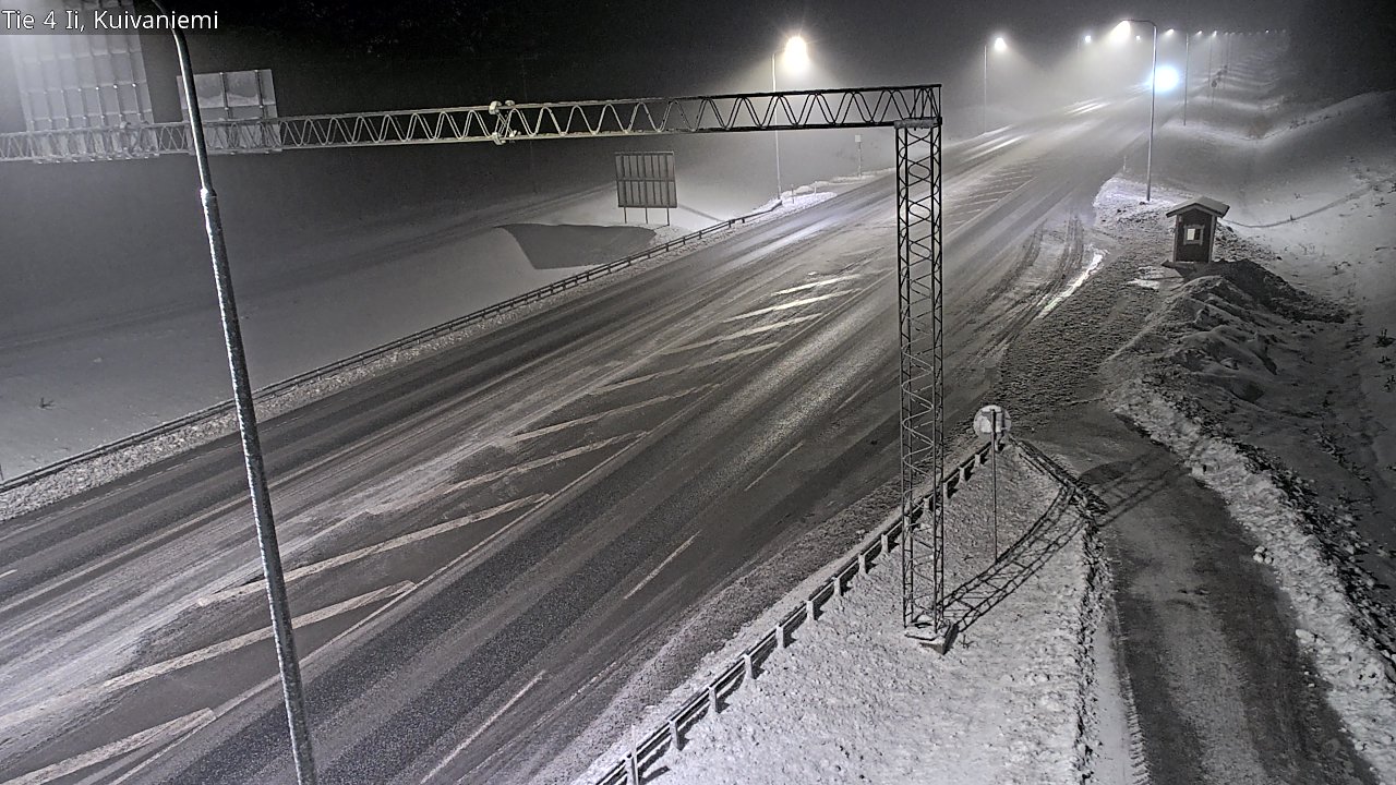 Weather Camera Image Väg 4 Ii, Kuivaniemi, Ii, Pohjois-Pohjanmaa