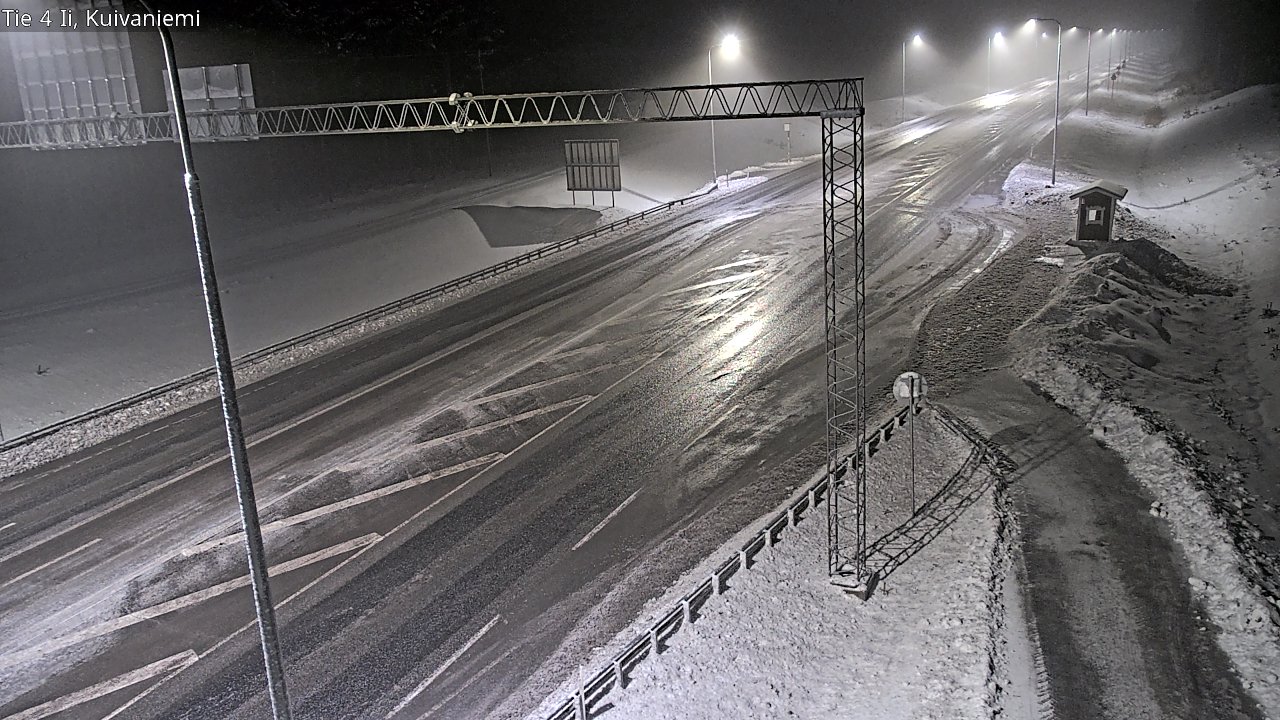 Weather Camera Image Väg 4 Ii, Kuivaniemi, Ii, Pohjois-Pohjanmaa