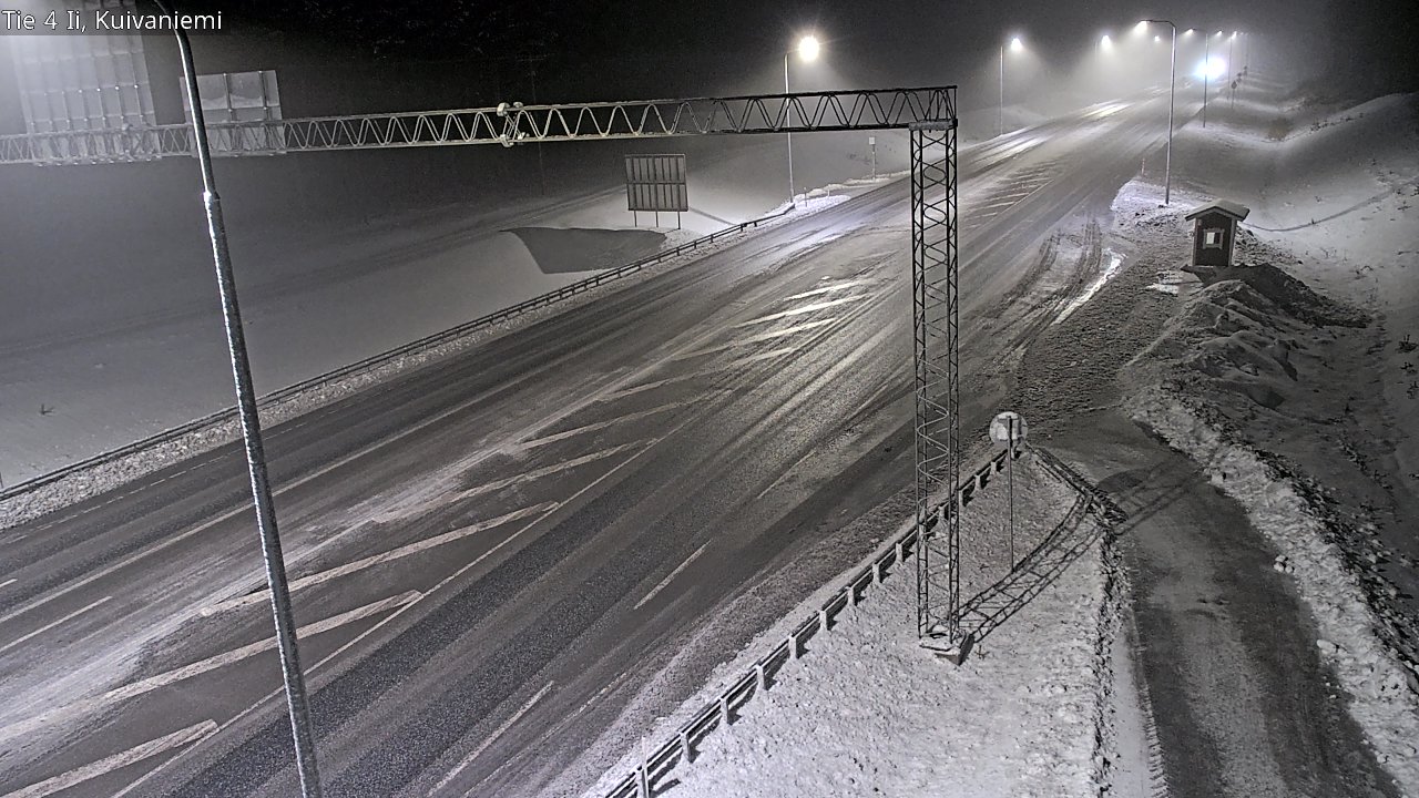 Weather Camera Image Väg 4 Ii, Kuivaniemi, Ii, Pohjois-Pohjanmaa