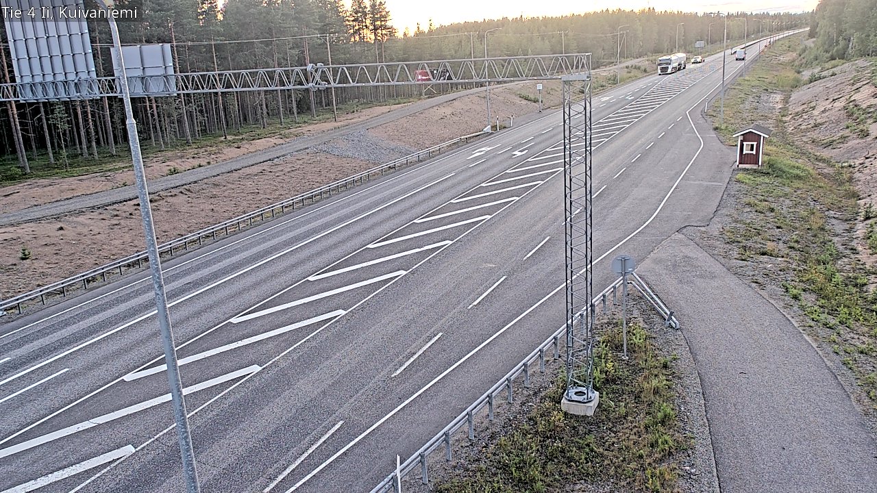Weather Camera Image Väg 4 Ii, Kuivaniemi, Ii, Pohjois-Pohjanmaa
