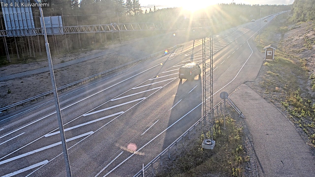 Weather Camera Image Väg 4 Ii, Kuivaniemi, Ii, Pohjois-Pohjanmaa