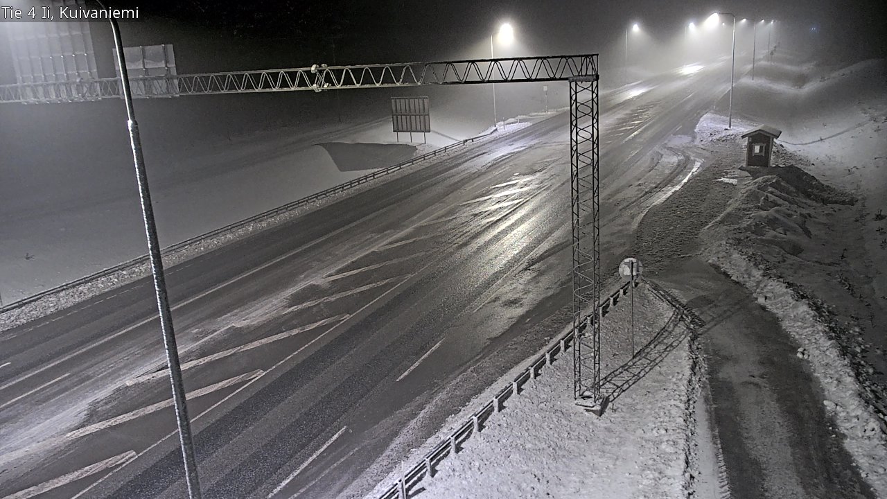 Weather Camera Image Väg 4 Ii, Kuivaniemi, Ii, Pohjois-Pohjanmaa