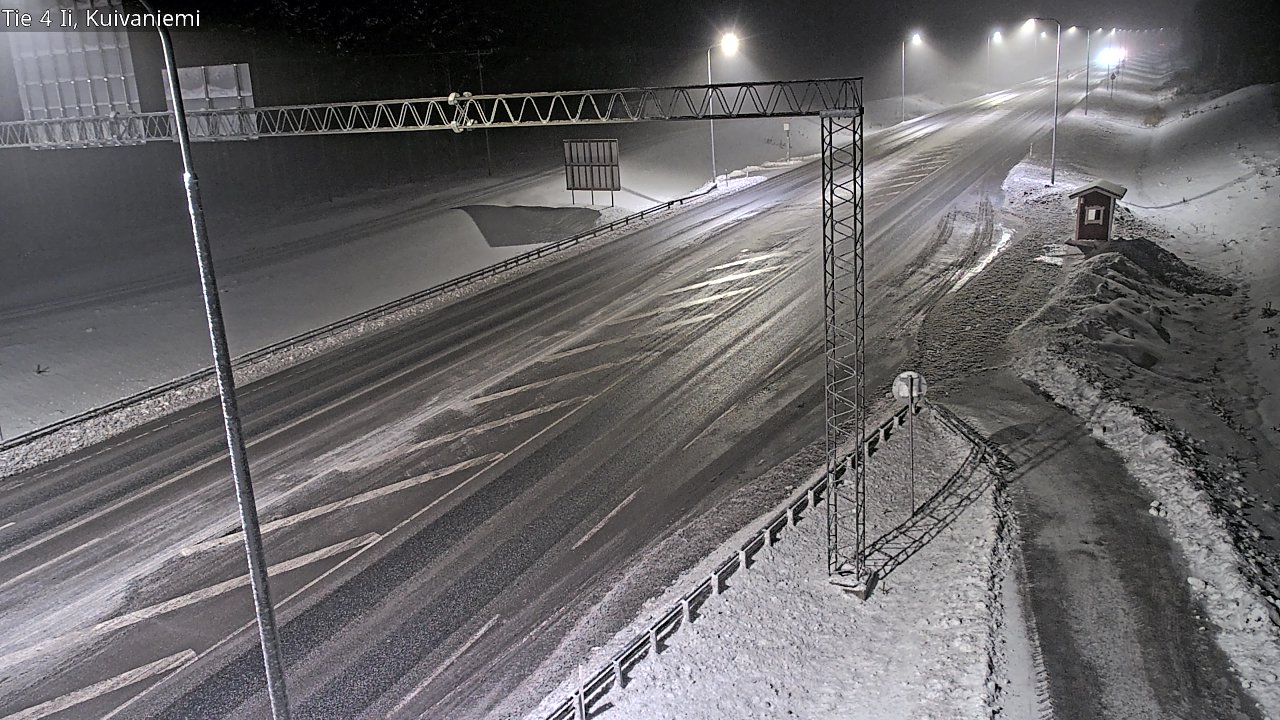 Weather Camera Image Väg 4 Ii, Kuivaniemi, Ii, Pohjois-Pohjanmaa