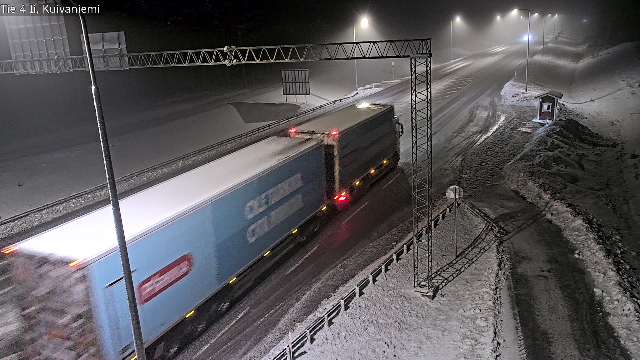 Weather Camera Image Väg 4 Ii, Kuivaniemi, Ii, Pohjois-Pohjanmaa