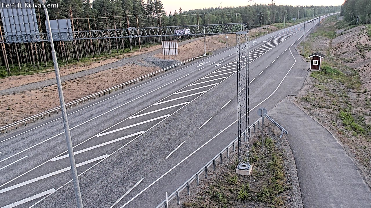 Weather Camera Image Väg 4 Ii, Kuivaniemi, Ii, Pohjois-Pohjanmaa