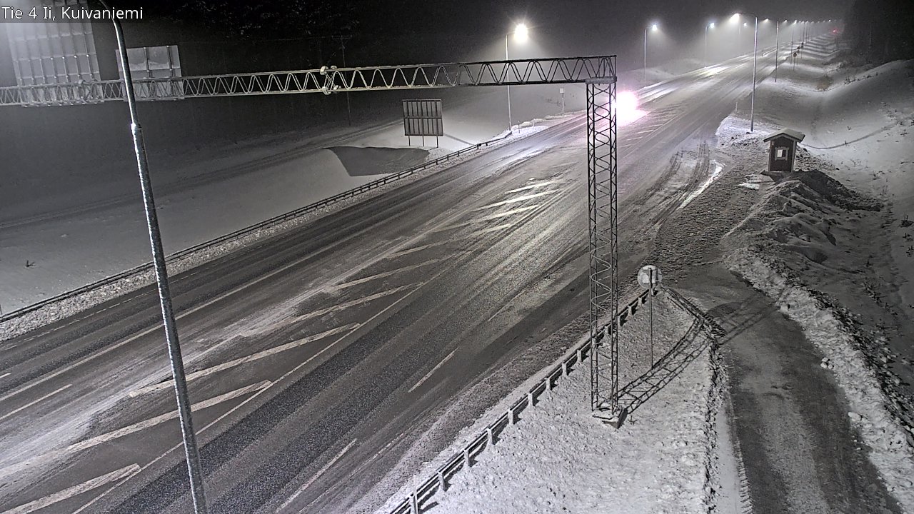Weather Camera Image Väg 4 Ii, Kuivaniemi, Ii, Pohjois-Pohjanmaa