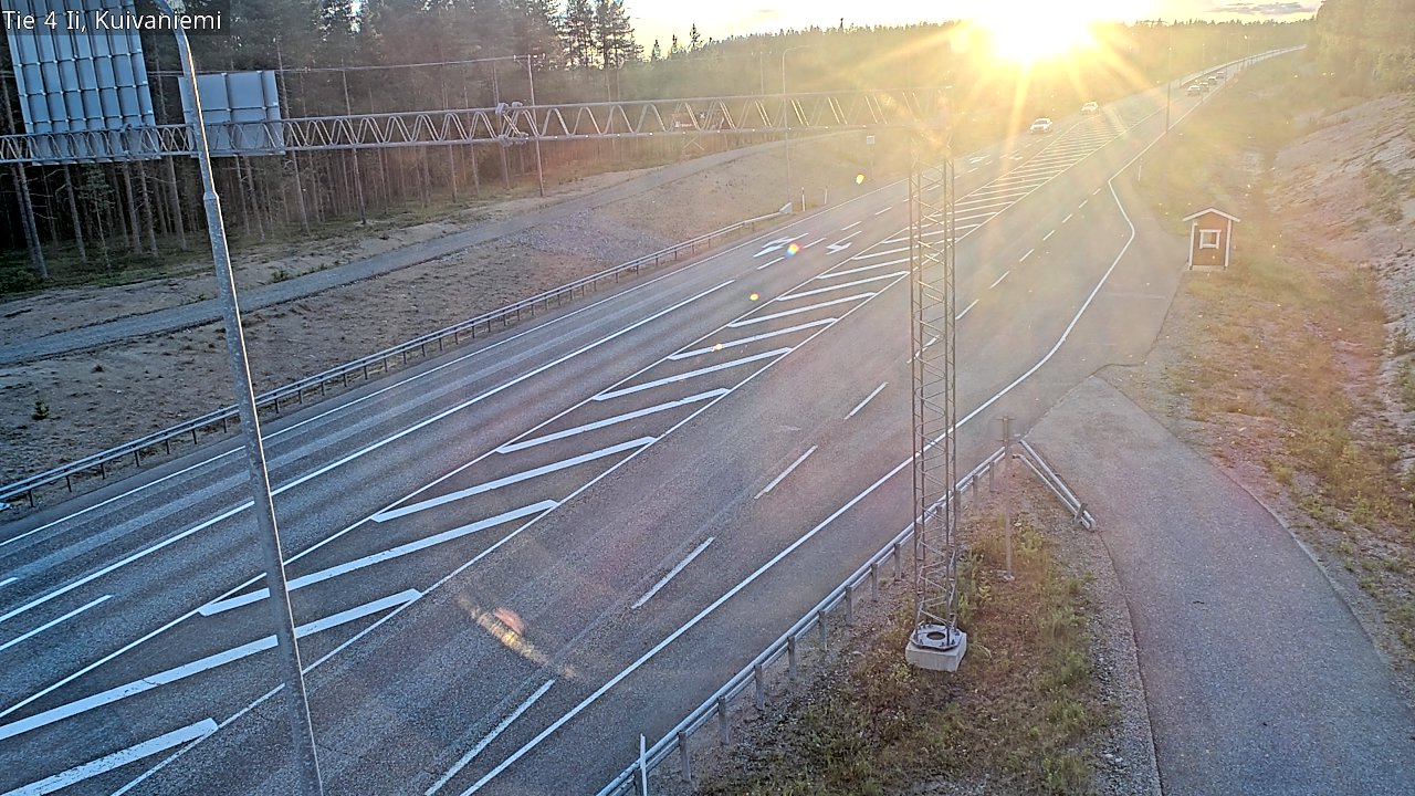 Weather Camera Image Väg 4 Ii, Kuivaniemi, Ii, Pohjois-Pohjanmaa
