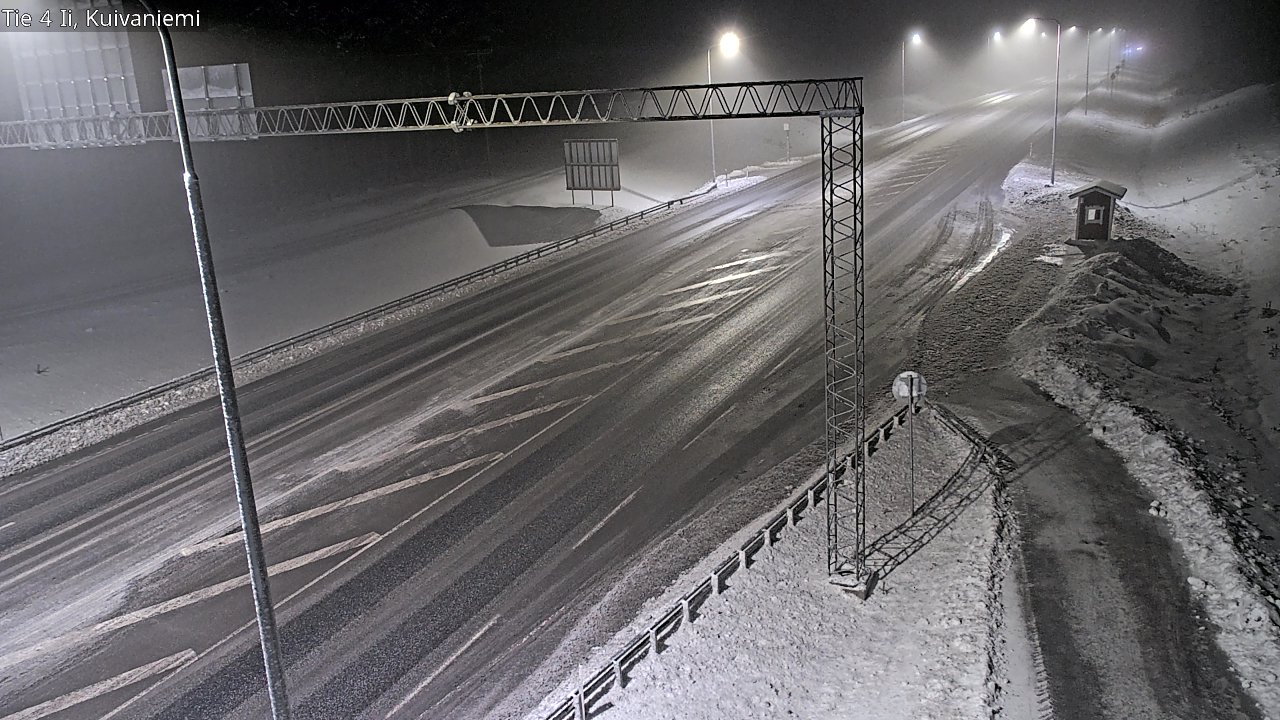 Weather Camera Image Väg 4 Ii, Kuivaniemi, Ii, Pohjois-Pohjanmaa