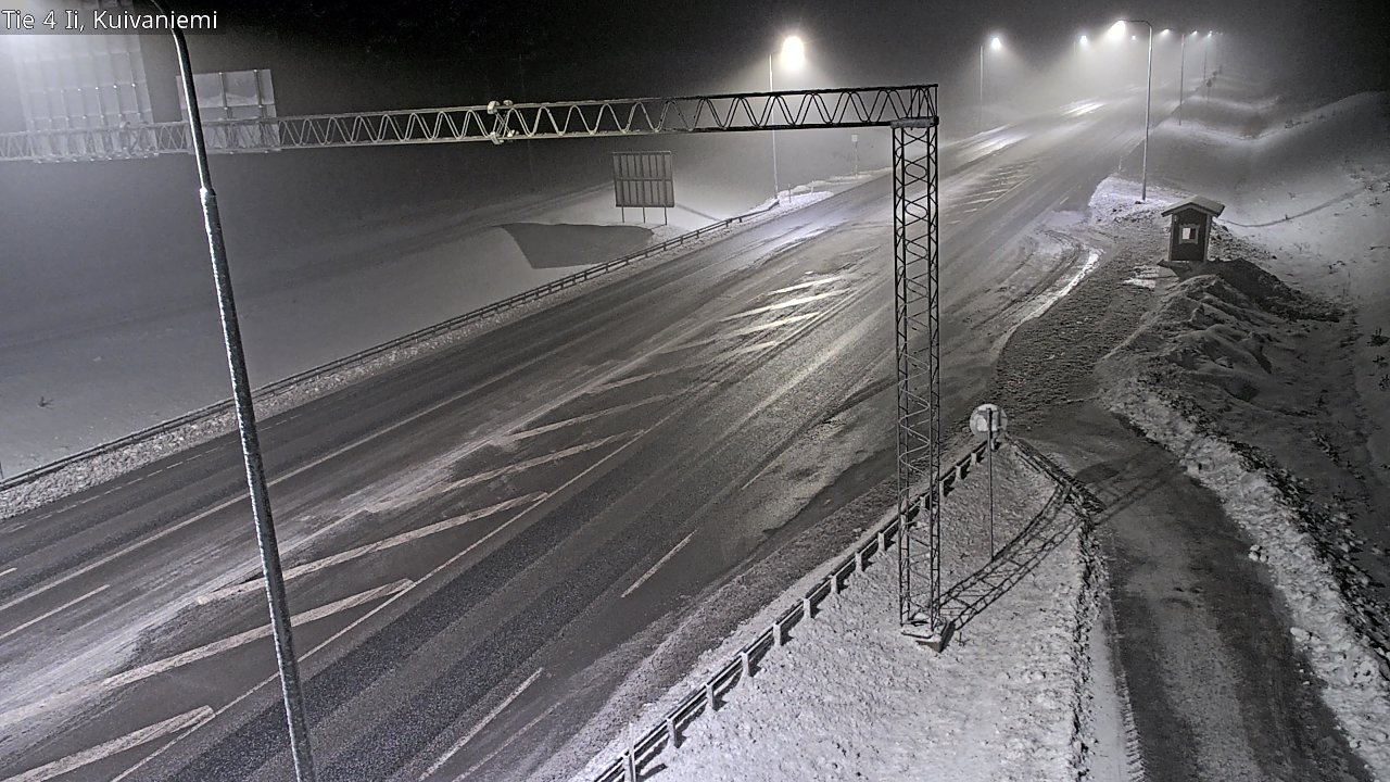 Weather Camera Image Väg 4 Ii, Kuivaniemi, Ii, Pohjois-Pohjanmaa