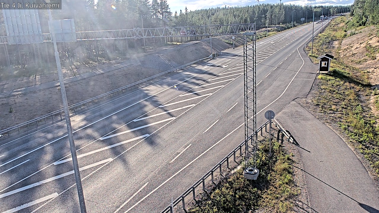 Weather Camera Image Väg 4 Ii, Kuivaniemi, Ii, Pohjois-Pohjanmaa