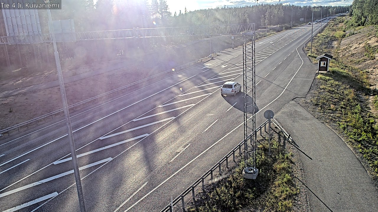 Weather Camera Image Väg 4 Ii, Kuivaniemi, Ii, Pohjois-Pohjanmaa