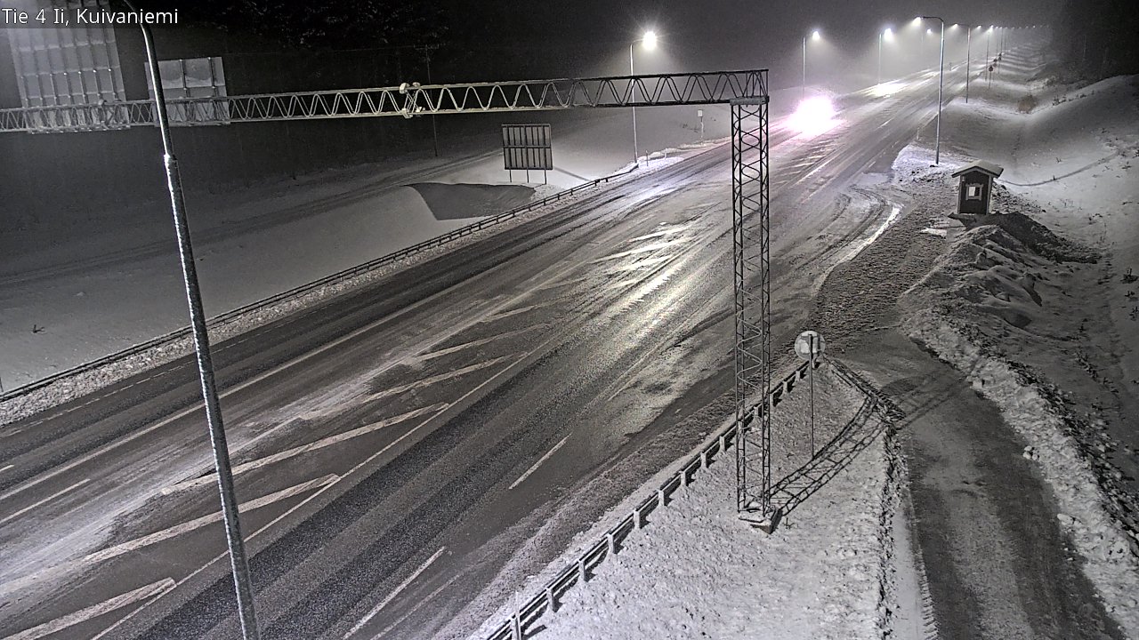 Weather Camera Image Väg 4 Ii, Kuivaniemi, Ii, Pohjois-Pohjanmaa
