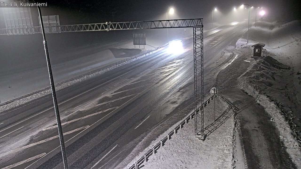 Weather Camera Image Väg 4 Ii, Kuivaniemi, Ii, Pohjois-Pohjanmaa
