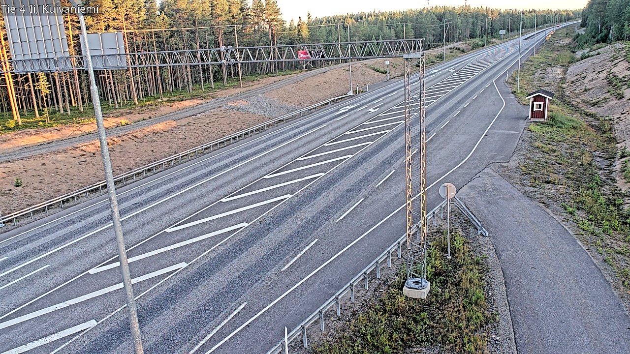 Weather Camera Image Väg 4 Ii, Kuivaniemi, Ii, Pohjois-Pohjanmaa