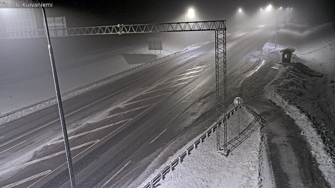 Weather Camera Image Väg 4 Ii, Kuivaniemi, Ii, Pohjois-Pohjanmaa