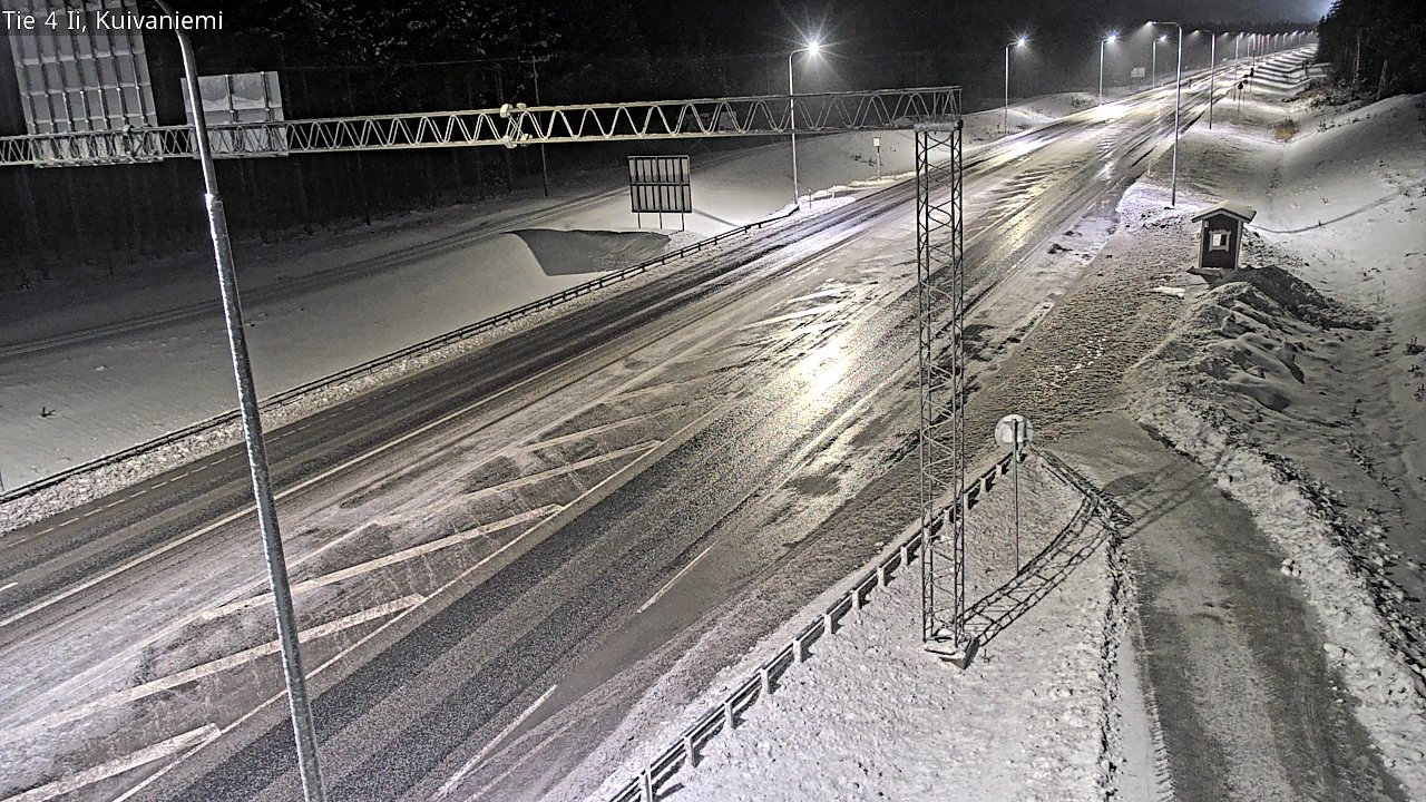 Weather Camera Image Väg 4 Ii, Kuivaniemi, Ii, Pohjois-Pohjanmaa
