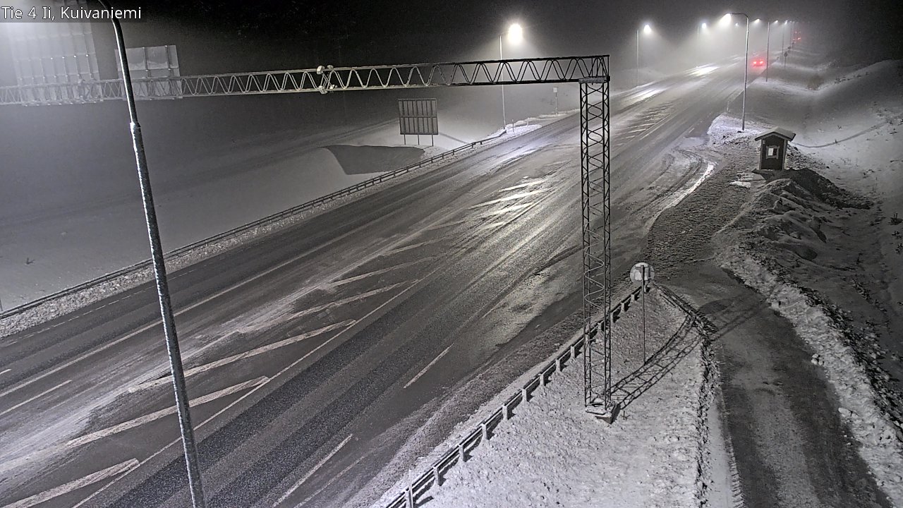 Weather Camera Image Väg 4 Ii, Kuivaniemi, Ii, Pohjois-Pohjanmaa
