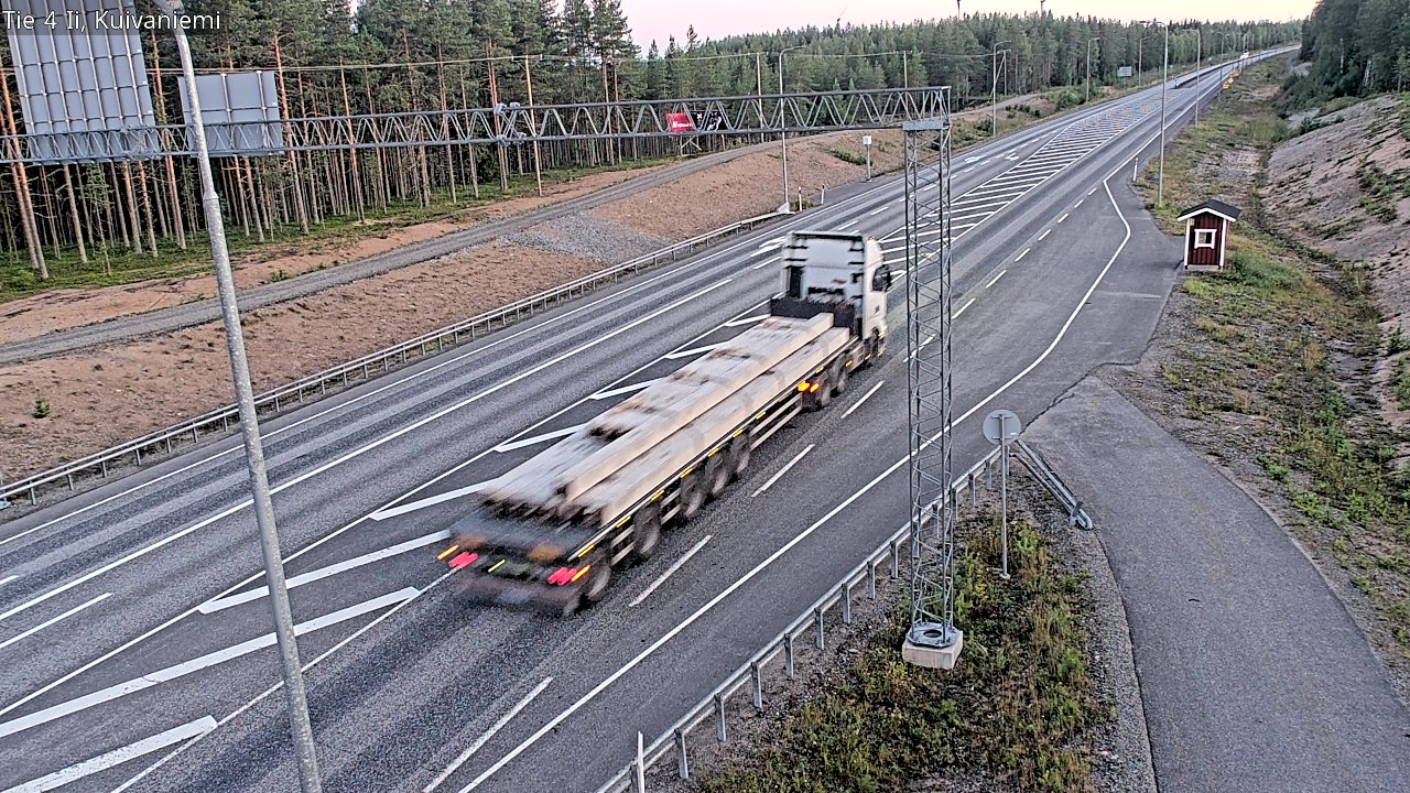 Weather Camera Image Väg 4 Ii, Kuivaniemi, Ii, Pohjois-Pohjanmaa