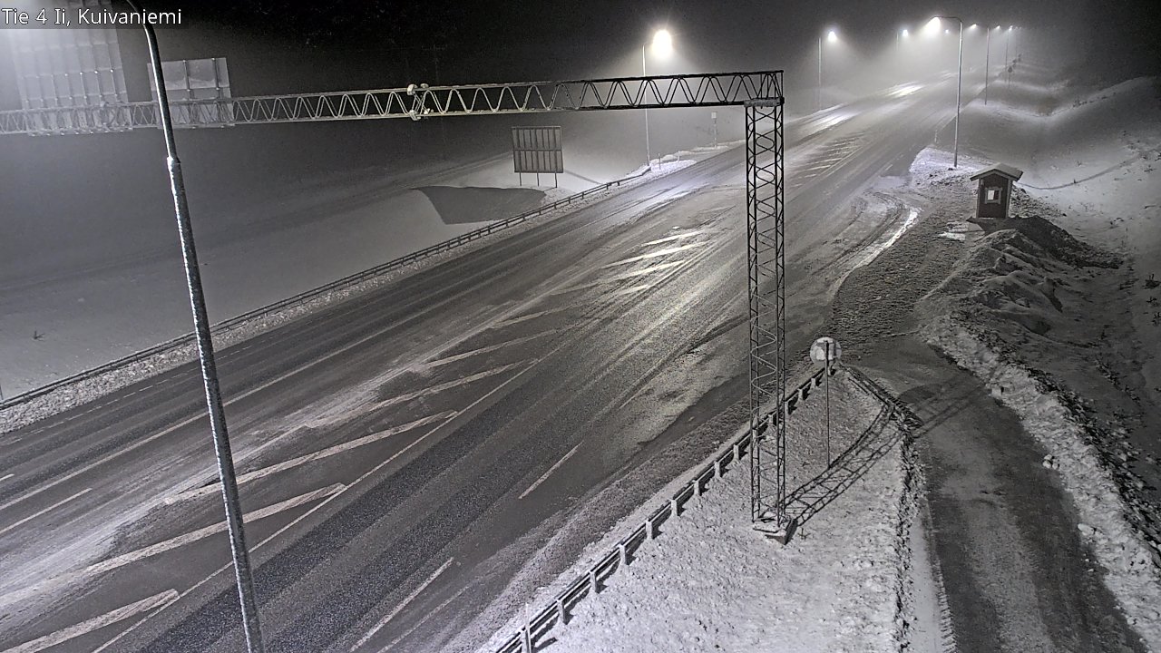 Weather Camera Image Väg 4 Ii, Kuivaniemi, Ii, Pohjois-Pohjanmaa