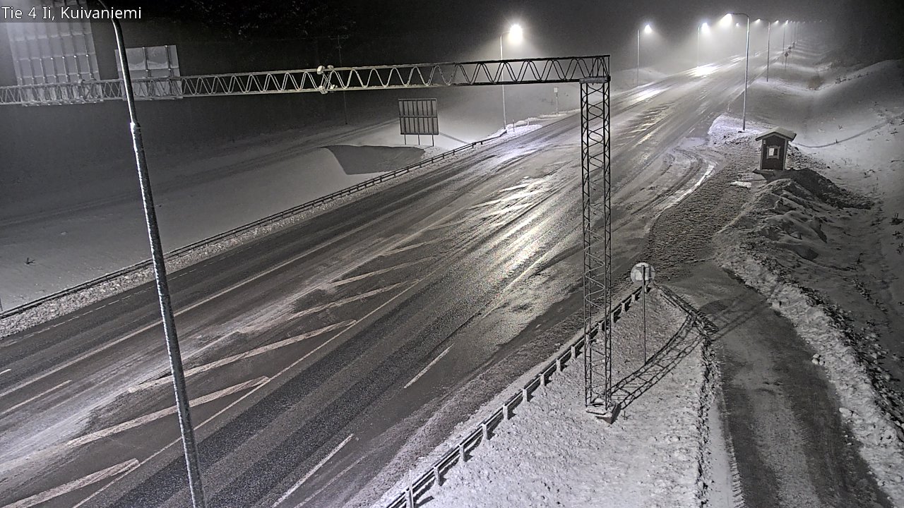 Weather Camera Image Väg 4 Ii, Kuivaniemi, Ii, Pohjois-Pohjanmaa
