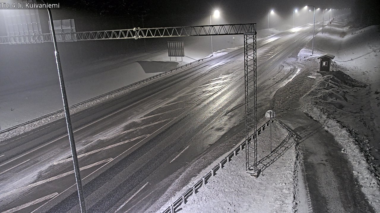 Weather Camera Image Väg 4 Ii, Kuivaniemi, Ii, Pohjois-Pohjanmaa