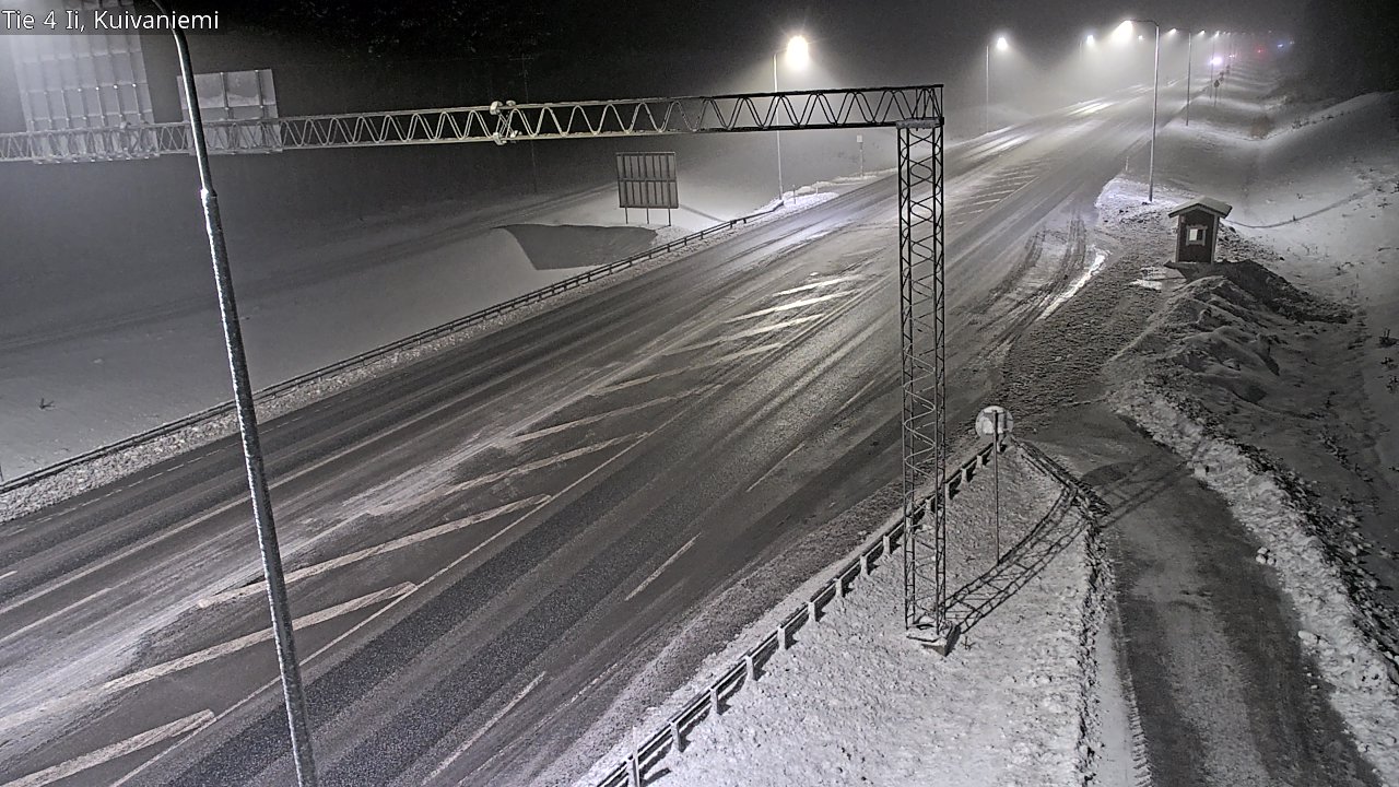 Weather Camera Image Väg 4 Ii, Kuivaniemi, Ii, Pohjois-Pohjanmaa