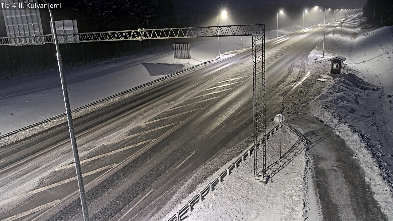 Weather Camera Image Väg 4 Ii, Kuivaniemi, Ii, Pohjois-Pohjanmaa